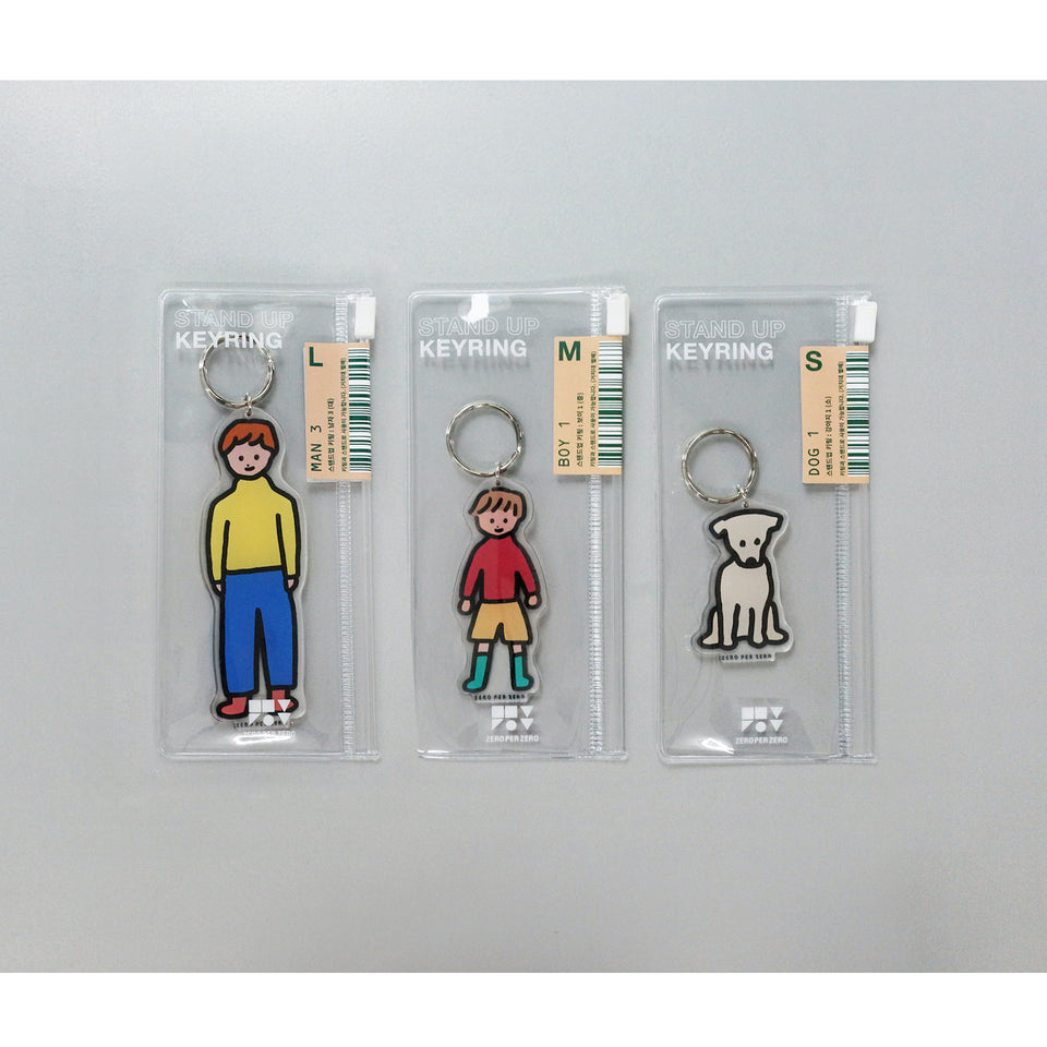 Stand Up Key Ring