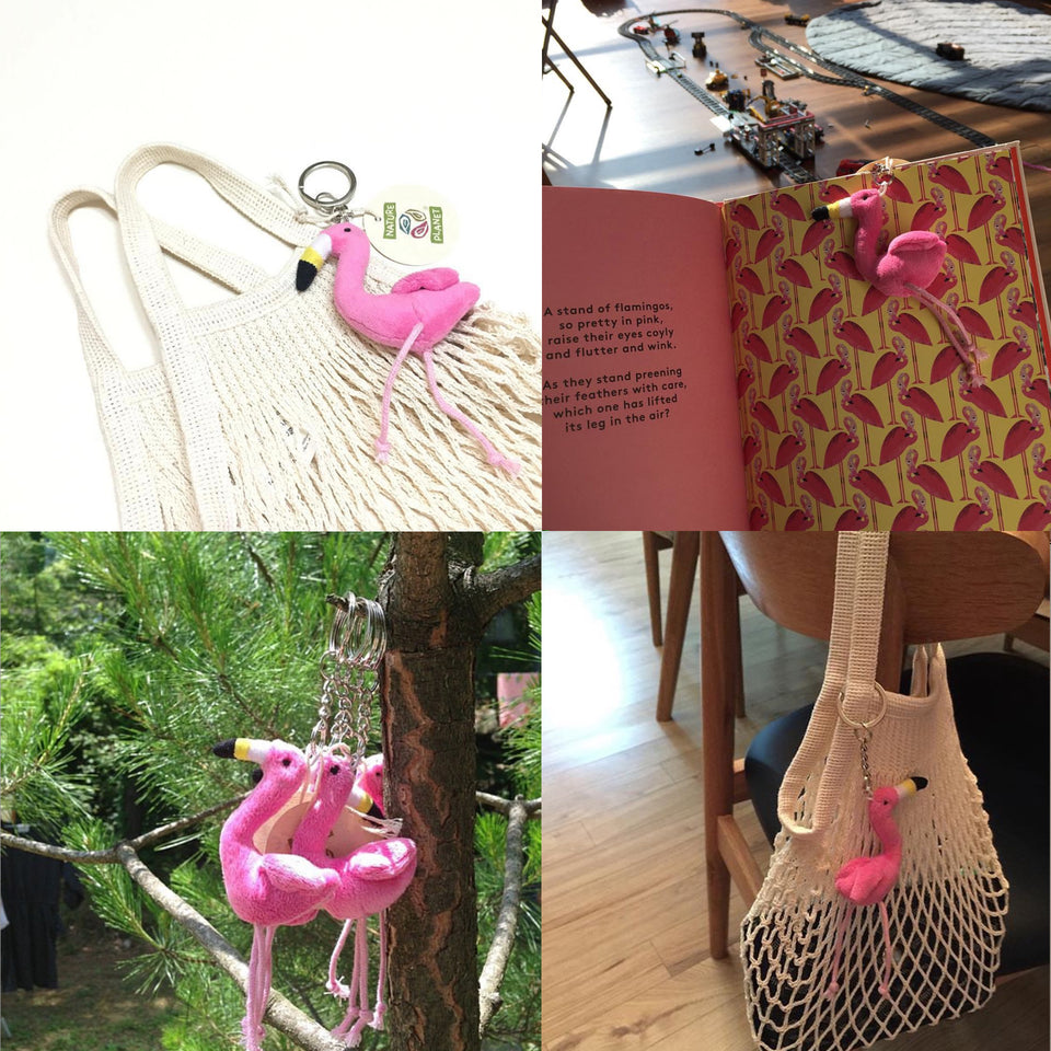 Softies Flamingo Keyring