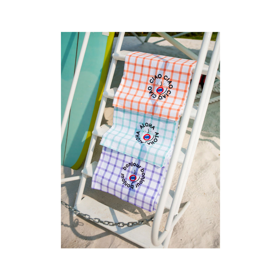 Check Mikrofaser Badetuch/ Beach Towel