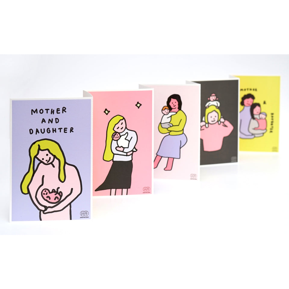 Mother & Daughter Postcard set